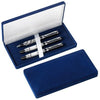 Branded Promotional VELVET PEN PRESENTATION BOX in Blue Pen Presentation Box From Concept Incentives.