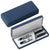 Branded Promotional PEN PRESENTATION BOX in Metallic Blue Rubber Pen Presentation Box From Concept Incentives.