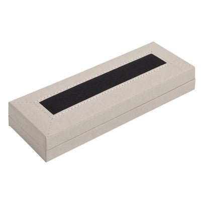 Branded Promotional PEN PRESENTATION BOX in Cream Pen Presentation Box From Concept Incentives.