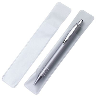 Branded Promotional CLEAR TRANSPARENT PEN PRESENTATION SLEEVE Pen Presentation Pouch From Concept Incentives.