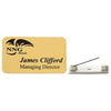 Branded Promotional CUSTOMISED ENGRAVED NAME BADGE 75 X 40MM Badge From Concept Incentives.