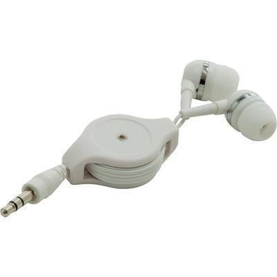 Branded Promotional PROMO RETRACTABLE EARPHONES Earphones From Concept Incentives.