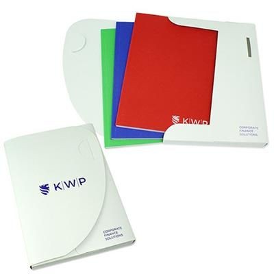 Branded Promotional ENVIRO-SMART BOOK CASE DOCUMENT WALLET in White Document Wallet From Concept Incentives.