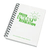 Branded Promotional ENVIRO-SMART WHITE COVER A6 SPIRAL WIRO BOUND NOTE PAD Note Pad From Concept Incentives.