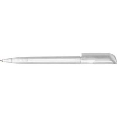 Branded Promotional ESPACE FROST BALL PEN in White Pen From Concept Incentives.