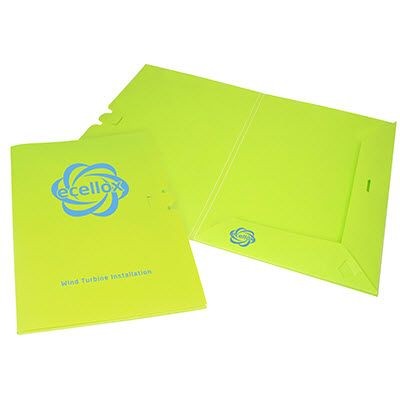 Branded Promotional A4 PRESENTATION FOLDER Document Wallet From Concept Incentives.