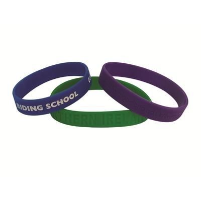 Branded Promotional EMBOSSED SILICON WRIST BAND Wrist Band From Concept Incentives.