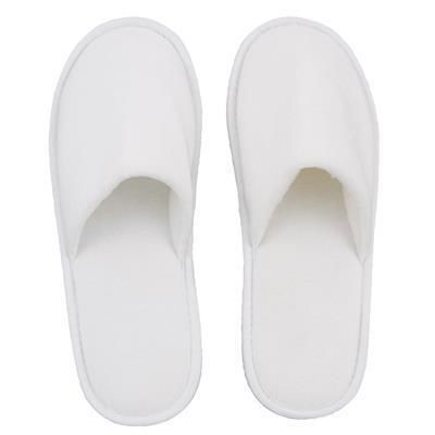 Branded Promotional SPA HOTEL TOWELLING SLIPPERS with Closed Toe Slippers From Concept Incentives.