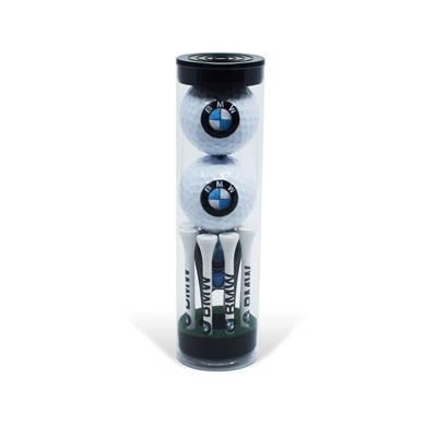 Branded Promotional ESSENTIALS 2 BALL GOLF TUBE SET 3 Golf Balls From Concept Incentives.