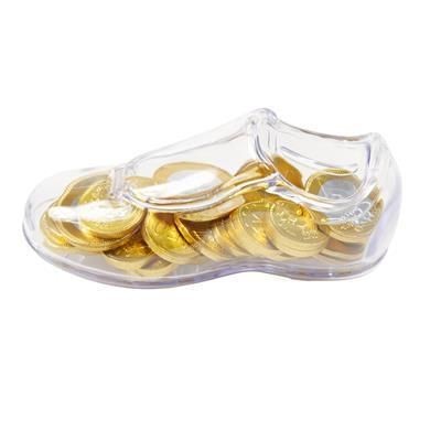 Branded Promotional FOOTBALL BOOT MONEY BOX with Chocolate Coin Chocolate From Concept Incentives.