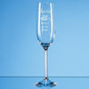Branded Promotional 2 CRYSTAL CHAMPAGNE FLUTES with Diamante Filled Stems in Satin Lined Gift Box Champagne Flute From Concept Incentives.