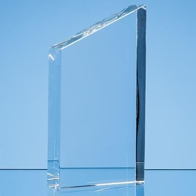 Branded Promotional 17CM OPTICAL CRYSTAL DIAGONAL SLOPE AWARD Award From Concept Incentives.
