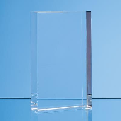 Branded Promotional 12CMX8CM OPTICAL CRYSTAL RECTANGULAR AWARD Award From Concept Incentives.