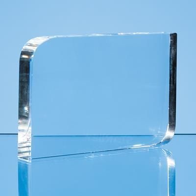Branded Promotional 9CMX15CM OPTICAL CRYSTAL CURVE RECTANGULAR AWARD Award From Concept Incentives.