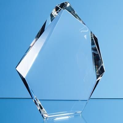 Branded Promotional 15CM OPTICAL CRYSTAL FACETTED ICE PEAK AWARD Award From Concept Incentives.