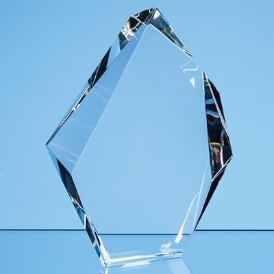 Branded Promotional 18CM OPTICAL CRYSTAL FACETTED ICE PEAK AWARD Award From Concept Incentives.