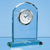 Branded Promotional 17CM JADE GLASS ARCH CLOCK Clock From Concept Incentives.