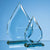 Branded Promotional JADE GLASS FACETTED DIAMOND PEAK AWARD Award From Concept Incentives.