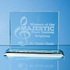 Branded Promotional JADE GLASS HORIZONTAL RECTANGULAR AWARD Award From Concept Incentives.