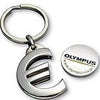 Branded Promotional EURO SYMBOL SHOPPING TROLLEY COIN HOLDER Keyring From Concept Incentives.