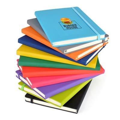 Branded Promotional A5 EXECUTIVE CASE BOUND NOTE BOOK Note Pad From Concept Incentives.