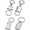 Branded Promotional METAL KEYRING in Silver Keyring From Concept Incentives.