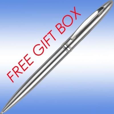 Branded Promotional EXCELSIOR BALL PEN in Silver Pen From Concept Incentives.