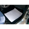 Branded Promotional WHITE DISPOSABLE PAPER CAR MAT Mat From Concept Incentives.