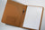 Branded Promotional MELBOURNE NAPPA LEATHER A5 CONFERENCE FOLDER in Brown Conference Folder from Concept Incentives