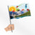 Branded Promotional SMALL FABRIC HAND WAVING FLAG Flag From Concept Incentives.