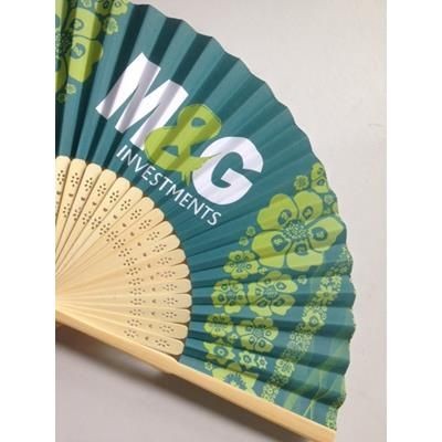 Branded Promotional CUSTOM TRADITIONAL HAND FAN Fan From Concept Incentives.