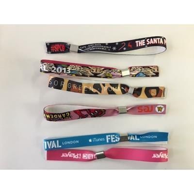 Branded Promotional 15MM FABRIC WRIST BAND Wrist Band From Concept Incentives.