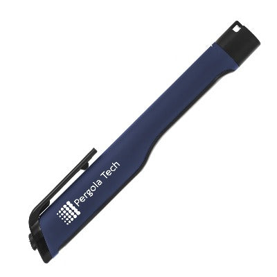 Branded Promotional VEGA SOFTY LED TORCH in Navy Blue Torch From Concept Incentives.