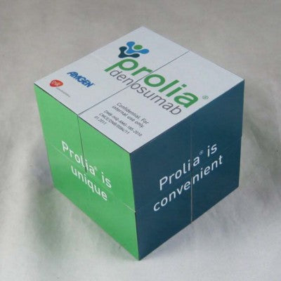 Branded Promotional MAGIC FOLDING CUBE Puzzle From Concept Incentives.