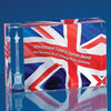 Branded Promotional 18X12X5CM OPTICAL CRYSTAL RECTANGULAR Award From Concept Incentives.