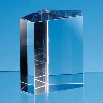 Branded Promotional 9CM OPTICAL CRYSTAL IRREGULAR PENTAGON AWARD Award From Concept Incentives.