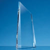 Branded Promotional 18CM OPTICAL CRYSTAL FACETTED PEAK AWARD Award From Concept Incentives.