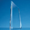 Branded Promotional 28CM OPTICAL CRYSTAL FACETTED PEAK AWARD Award From Concept Incentives.