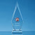 Branded Promotional 25CM OPTICAL CRYSTAL KOVEL PEAK AWARD Award From Concept Incentives.