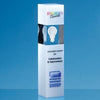 Branded Promotional 24CM CLEAR TRANSPARENT & WHITE OPTICAL CRYSTAL SQUARE COLUMN AWARD Award From Concept Incentives.