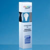 Branded Promotional 28CM CLEAR TRANSPARENT & WHITE OPTICAL CRYSTAL SQUARE COLUMN AWARD Award From Concept Incentives.
