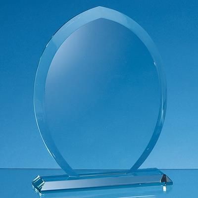 Branded Promotional 15X12X15MM JADE GLASS TEAR DROP AWARD Award From Concept Incentives.