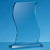 Branded Promotional 15X10X15MM JADE GLASS WAVE AWARD Award From Concept Incentives.