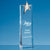 Branded Promotional 27CM OPTICAL CRYSTAL RECTANGULAR with Gold Star Award From Concept Incentives.