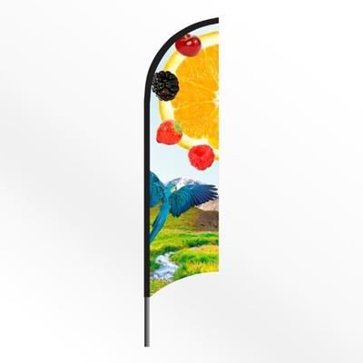 Branded Promotional LARGE FEATHER FLAG BANNER with Spiked Base Feather Flag From Concept Incentives.