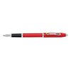 Branded Promotional CROSS FERRARI CENTURY II RED BALL PEN with Leather Ferrari Pouch Pen From Concept Incentives.