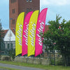 Branded Promotional FEATHER FLAG BANNER with Car Wheel Base Feather Flag From Concept Incentives.