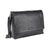 Branded Promotional FALCON 15 INCH LAPTOP FAUX LEATHER MESSENGER BAG in Black Bag From Concept Incentives.