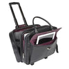 Branded Promotional FALCON 15 INCH LAPTOP & 10 INCH TABLET CASE 2 WHEELED MOBILE BUSINESS PILOT TROLLEY CASE BAG in Black Bag From Concept Incentives.