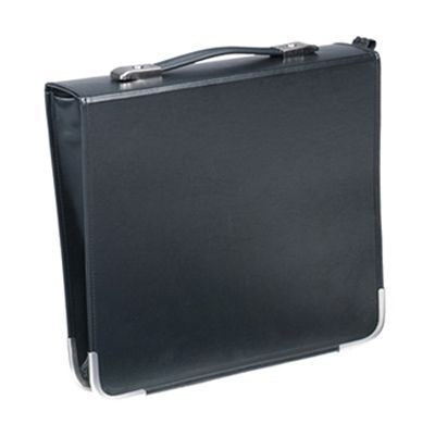 Branded Promotional FALCON ARTIST EXPANDER PORTFOLIO 55MM D-RINGSIN BLACK Easel Presentation Binder From Concept Incentives.